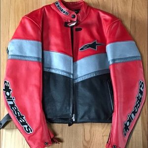 Women’s Alpinestars leather motorcycle jacket